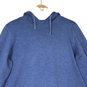 Lauren James Hoodie Womens Sz M Heathered Blue Soft Thumb Holes